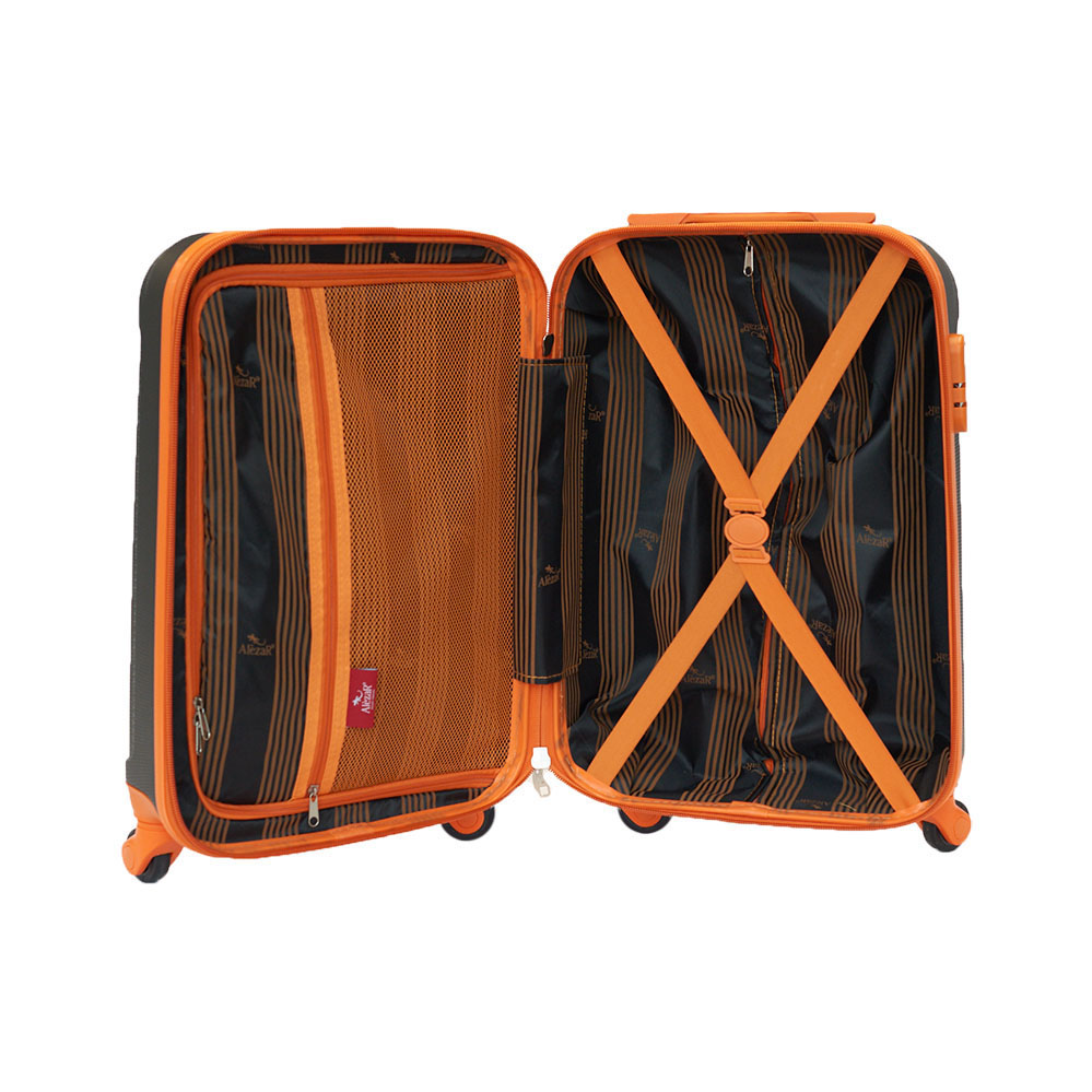 Alezar Control Набор чемоданов Серый/Оранжевый (20;24;28)